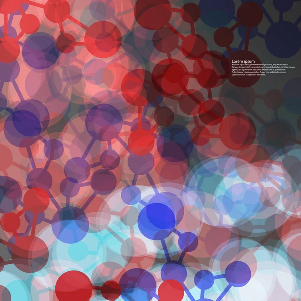 Structuur van de molecule abstracte achtergrond — Stockvector