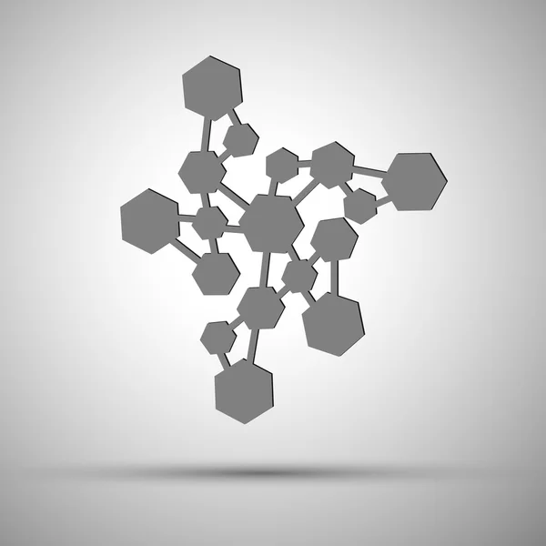 Structuur van de molecule abstracte achtergrond — Stockvector