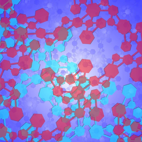 Structuur van de molecule abstracte achtergrond — Stockvector