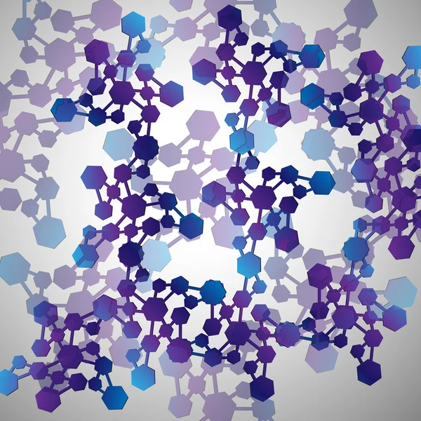 结构的分子抽象背景 — 图库矢量图片