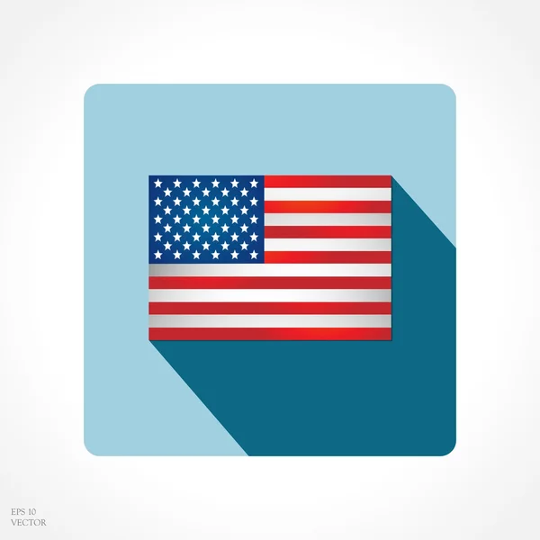 Estados Unidos bandera — Vector de stock