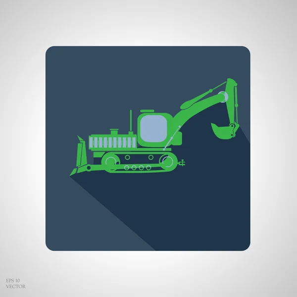 App icon set van bouwmachines. ontwerpelementen voor mobiel en webapplicaties. — Stockvector