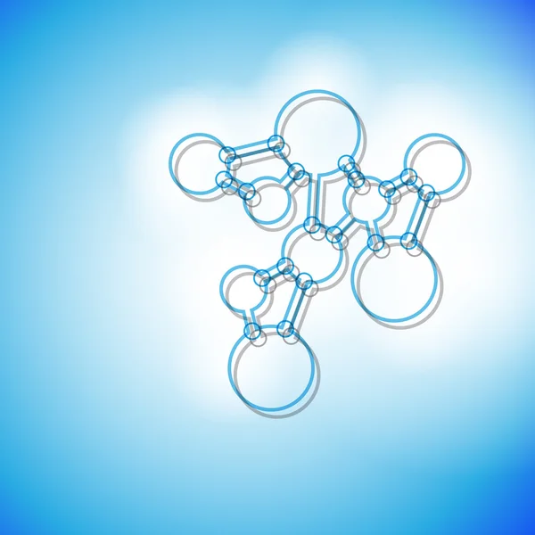 Structuur van de molecule abstracte achtergrond — Stockvector