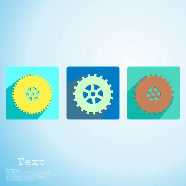 App icono cogwheel — Vector de stock