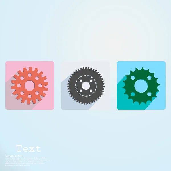 App pictograma cogwheel — Vector de stoc