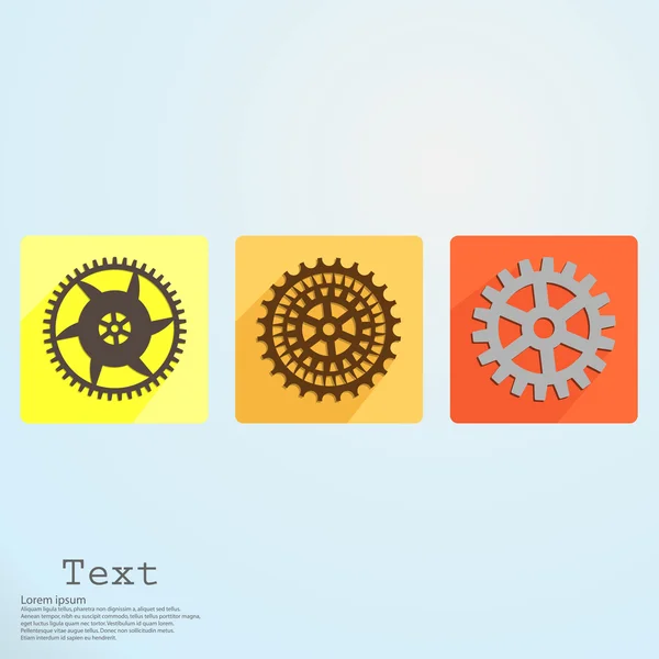 App icono cogwheel — Vector de stock