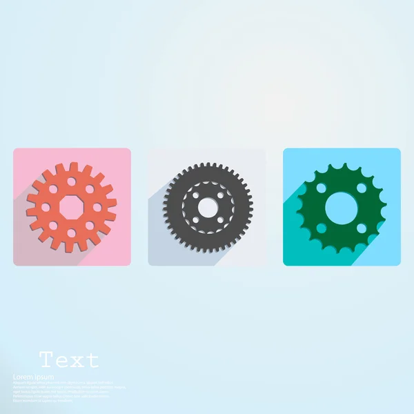 アプリ アイコンの歯車 — ストックベクタ