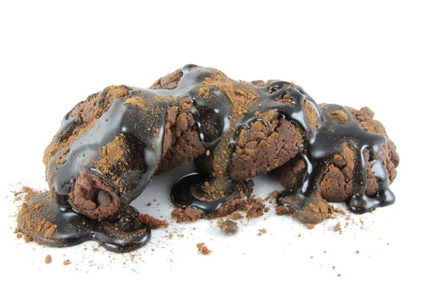 Brownies with chocolate — Stock Photo, Image