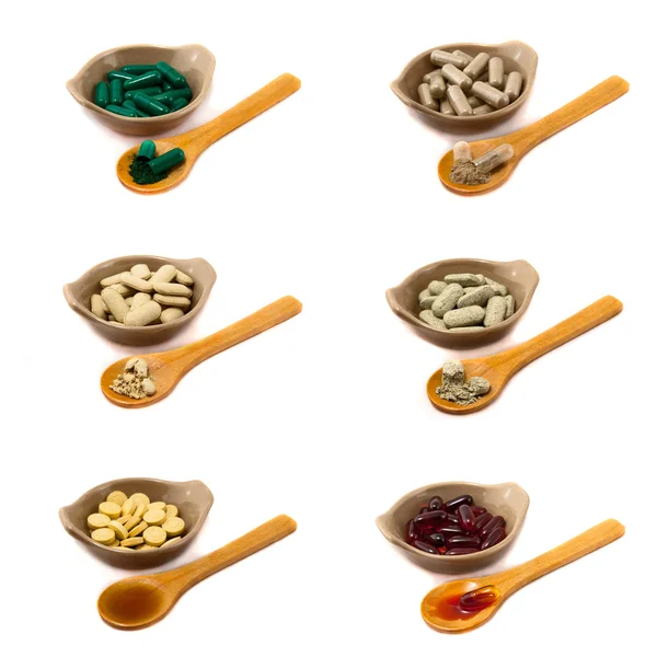 Herbal Pills Collection — Stock Photo, Image