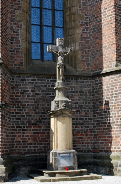 Hradec Kralove Houly Spirit Cathedrale and White Tower — Stock Photo, Image