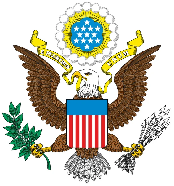 美国的徽章 — 图库矢量图片