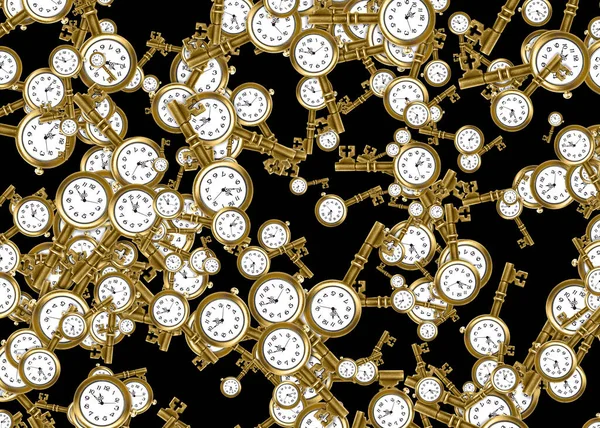 Multidimentional Time Related Abstract Background — Foto Stock