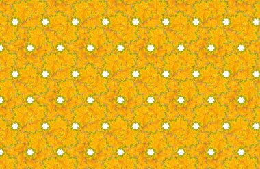 Abstract autumn pattern background made from pigmented fallen maple leaves.
