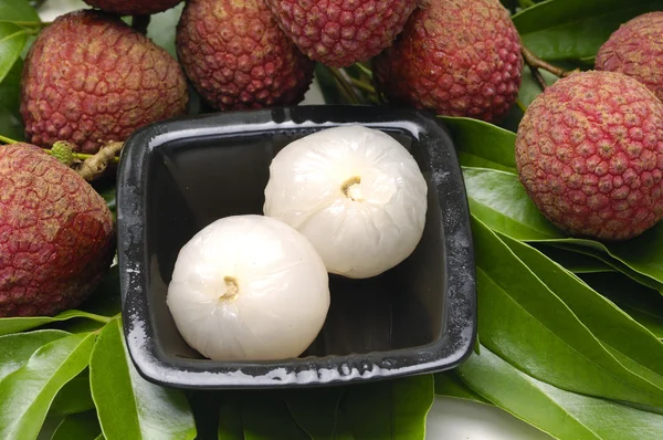 Peeled lychee — Stock Photo, Image