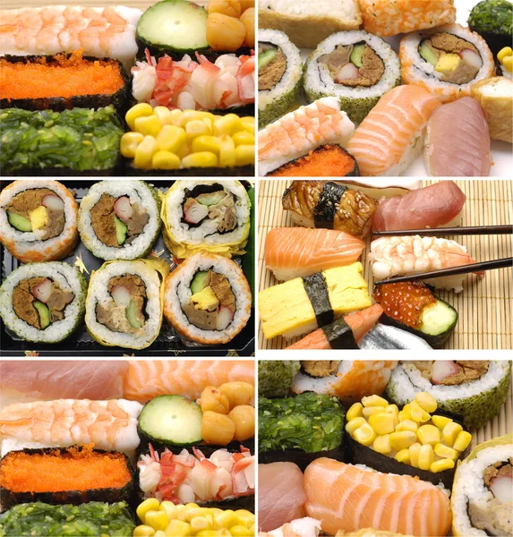 Sushi-Sortiment — Stockfoto
