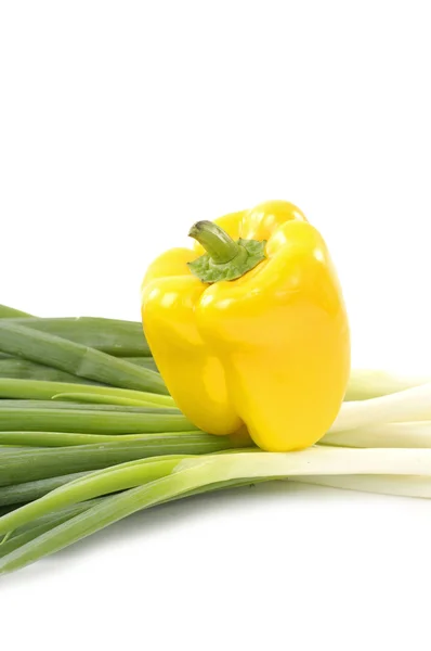 Peppers with onion. — Stock Photo, Image