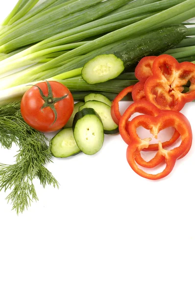 Kolorowe zdrowe świeże warzywa. — Zdjęcie stockowe