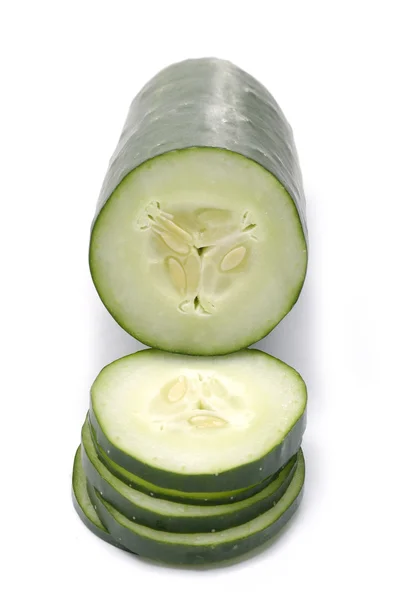 Zöld uborka szelet — Stock Fotó