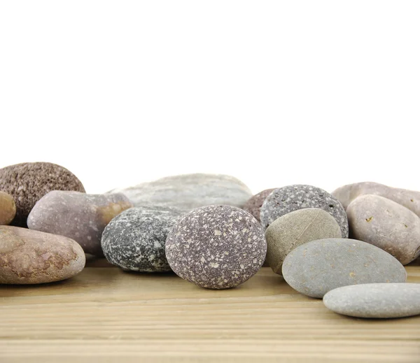 Stones on board — Stock Photo, Image