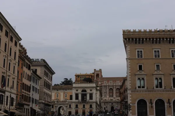 Çok Eski Bir Binanın Mimari Öğeleri Talya Roma — Stok fotoğraf