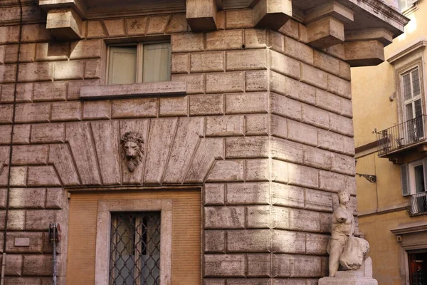 Όμορφα Στοιχεία Της Αρχιτεκτονικής Και Απόψεις Της Ρώμης Ιταλία — Φωτογραφία Αρχείου