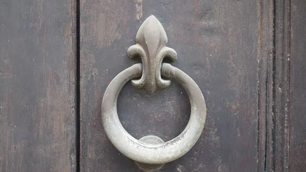 Vintage Brass Door Knocker Old Door Cuba Havana — Stockfoto