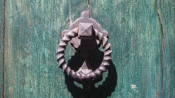 Vintage Brass Door Knocker Old Door Cuba Havana — Stock Fotó