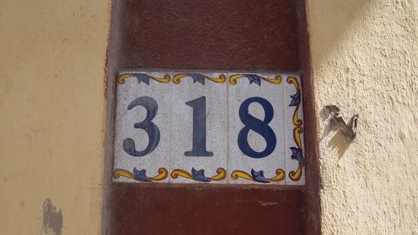 House Number Three Hundred Eighteen Havana Cuba — Foto de Stock