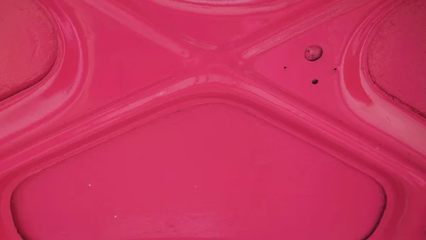 Inside of a car trunk lid (door) of a pink retro car