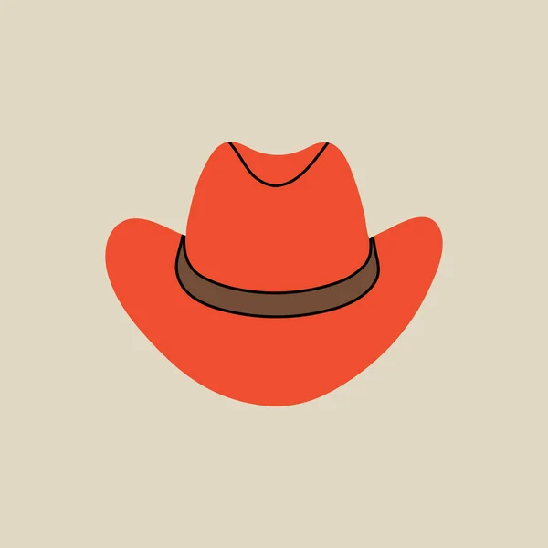 Wild West Element Moderne Platte Lijn Stijl Handgetekende Vector Illustratie — Stockvector