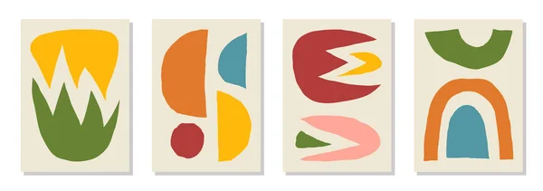 Set Van Matisse Geïnspireerde Muurkunst Posters Brochure Flyer Sjablonen Eigentijdse — Stockvector