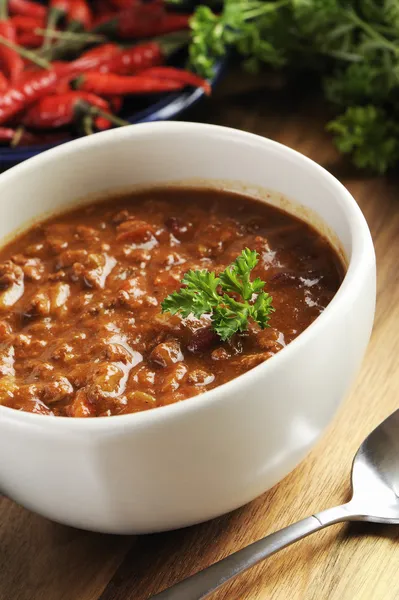 Beef chili — Stock Photo, Image