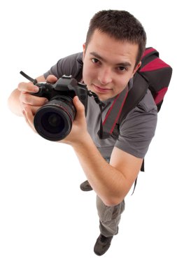 fotoğrafçı ile fotoğraf makinesi