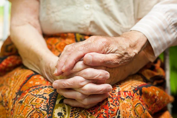 Affectionate touch of a caring husband — Stock Photo, Image