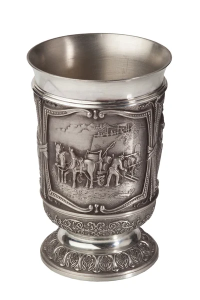 Engraved wineglass. — Stock Photo, Image