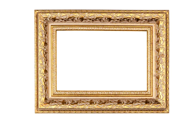 Винтажная золотая рамка с чистым пространством . — стоковое фото