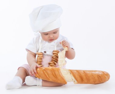 küçük baker ekmek parçası off breaking