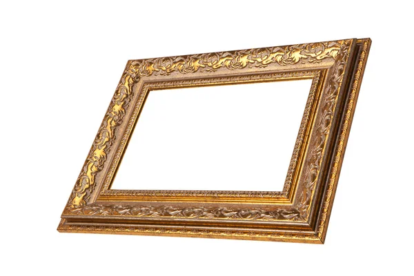 Vintage golden frame with blank space Stock Picture