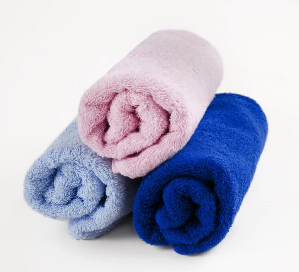 Set of colored towels — Stock Photo, Image