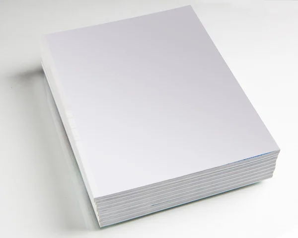 Stack of magazines with a blank cover — Stock Photo, Image