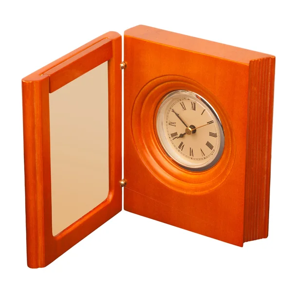 Clock with photo frame — Stock Photo, Image
