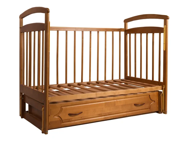 Houten kinderbed — Stockfoto