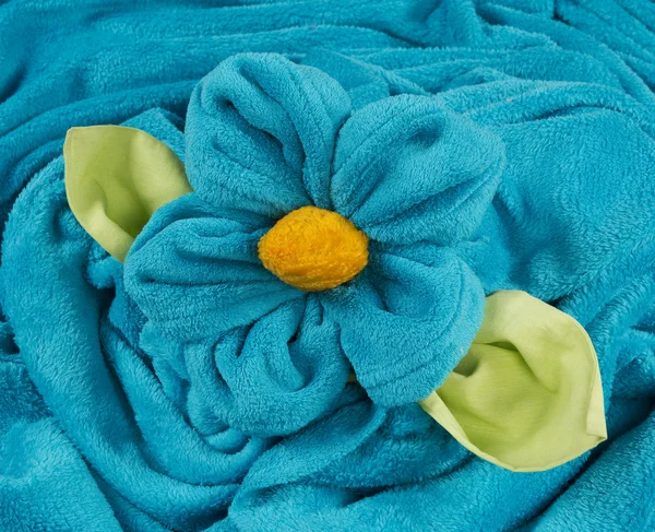 Towel shape of a flower — Stock Photo, Image