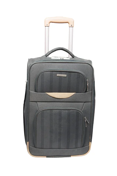 Gray suitcase for travel — Stock Photo, Image