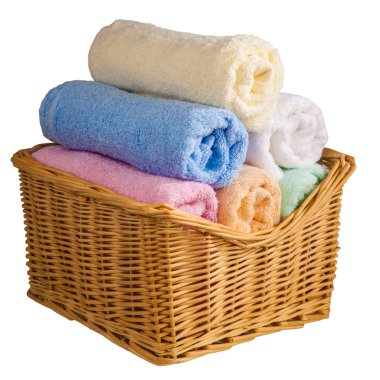 Colored terry towels clipart