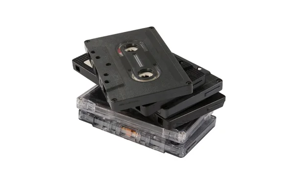 Stack of compact cassettes — Stock Photo, Image