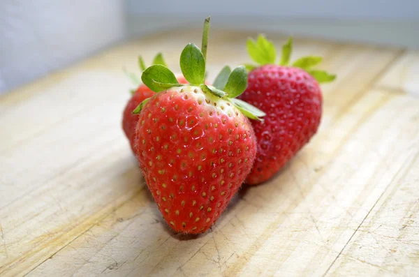 Färska jordgubbar — Stockfoto