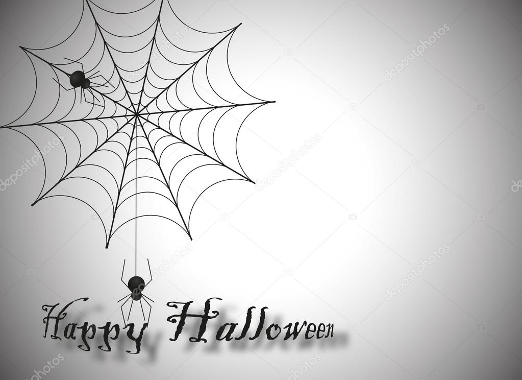 Halloween spider web background