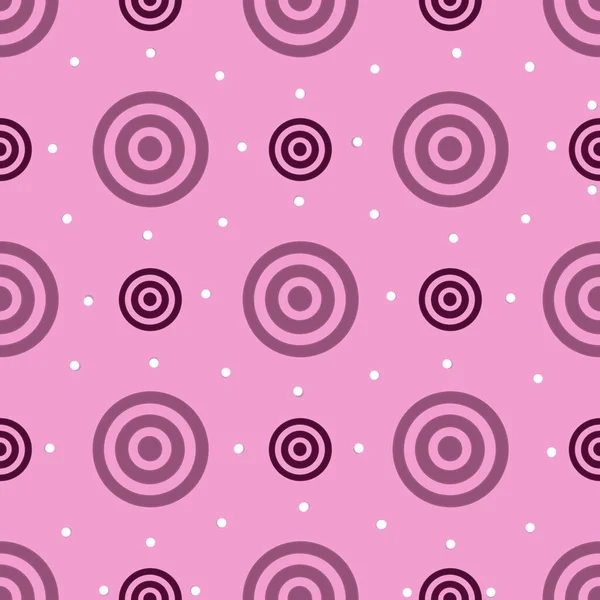 Pattern geometrical circles color in modern style on pink background. — стоковое фото