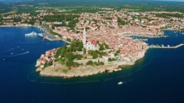 Rovinj şehri ve Istria yarımadasındaki çevre